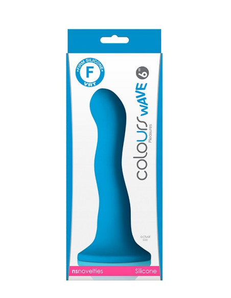 COLOURS WAVE 6INCH DILDO BLUE acquista online su Porky's Store