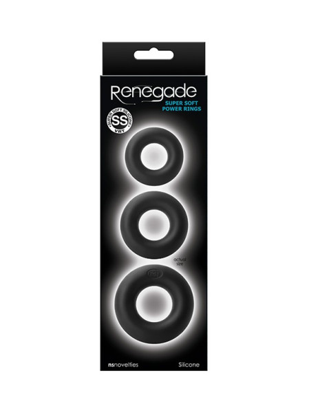 RENEGADE SUPER SOFT POWER RINGS BLACK acquista online su Porky's Store