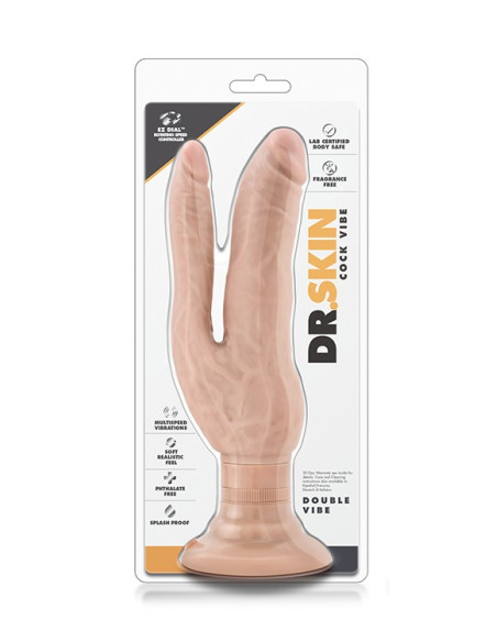 DR. SKIN COCK VIBES DOUBLE VIBE BEIGE acquista online su Porky's Store