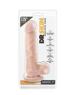 DR. SKIN REALISTIC COCK BASIC 7 FLESH acquista online su Porky's Store