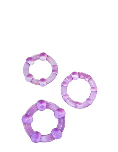 STAY HARD BEADED COCKRINGS PURPLE acquista online su Porky's Store