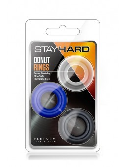 STAY HARD DONUT RINGS ASSORTED