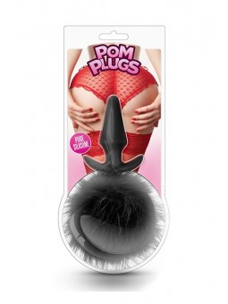POM PLUGS FUR POM POM BLACK