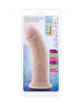 AU NATURAL 8INCH DILDO VANILLA