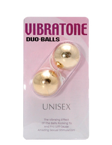 VIBRATONE DUO BALLS GOLD BLISTERCARD acquista online su Porky's Store