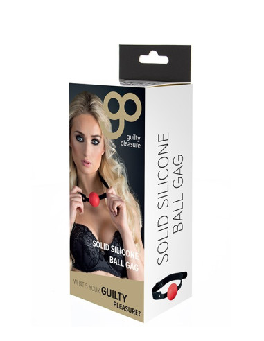 GP SOLID SILICONE BALL GAG RED acquista online su Porky's Store