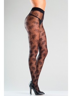 FLORAL DESIGNED SHEER...