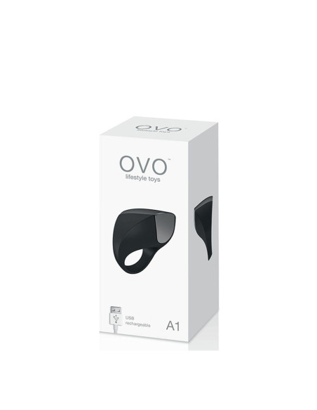 OVO A1 RECHARGEABLE RING BLACK/CHROME acquista online su Porky's Store