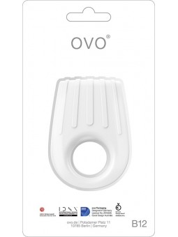 OVO B12 VIBRATING RING WHITE