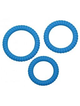 Lust 3 Cock Rings blue