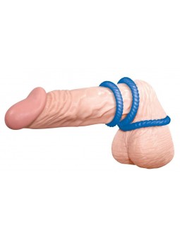 Lust 3 Cock Rings blue