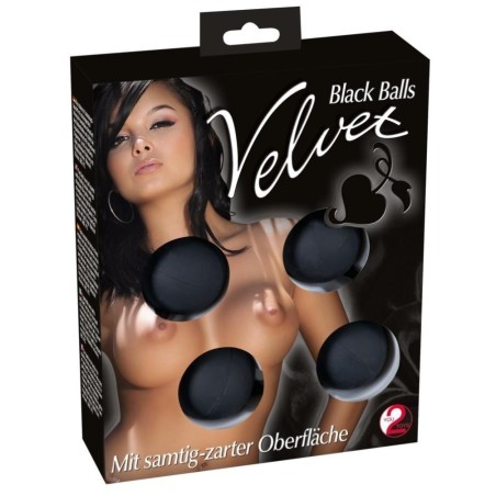 Velvet Black Balls 4pcs
