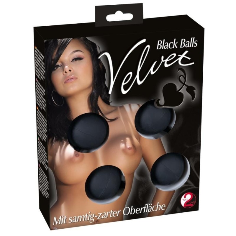 Velvet Black Balls 4pcs