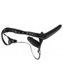 Double Strap On Black Silicone