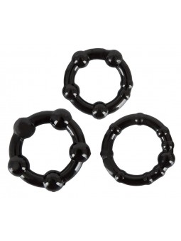 Cock Rings Set "Get Hard" schw
