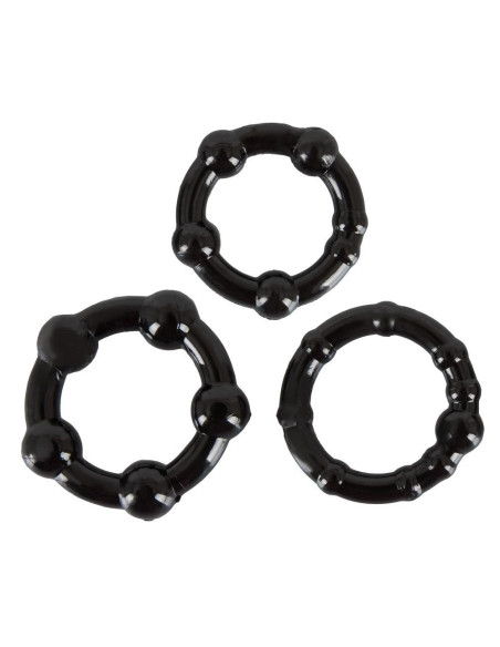 Cock Rings Set "Get Hard" schw