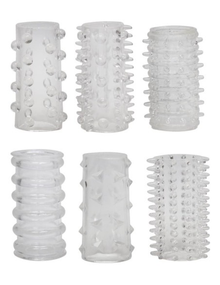 Red Roses Penis Sleeves 6 pcs