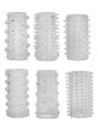 Red Roses Penis Sleeves 6 pcs