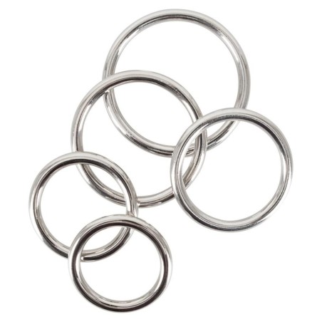 Bad Kitty Set of 5 Metal Rings