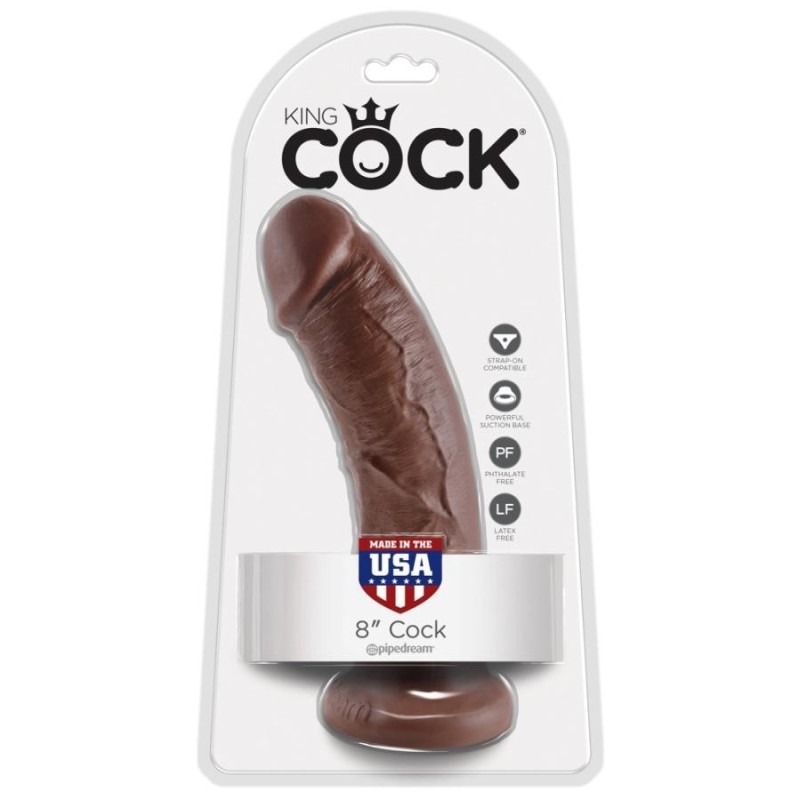 King Cock 8 inch Tan