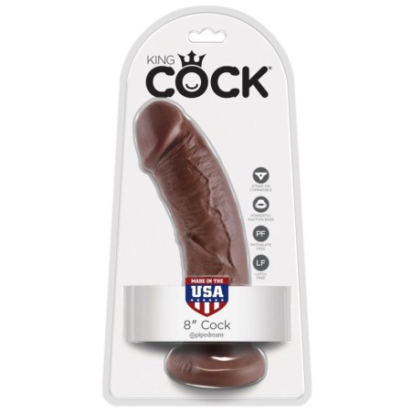 King Cock 8 inch Tan