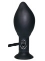 True Black Vibrating Butt Plug