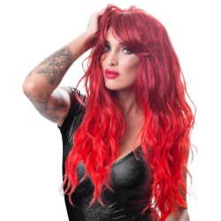 Wig red wavy long 2