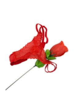 Rose mit rotem G-String
