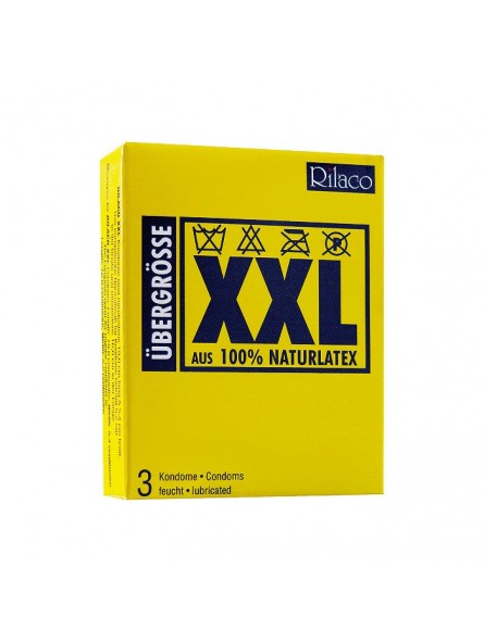 Rilaco XXL 3 Kondome 100 % Naturlatex