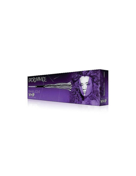 Black Translucent Whip with Black Stripe