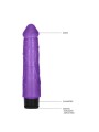 8 Inch Thick Realistic Dildo Vibe-Purpl