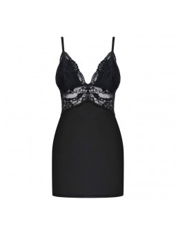 810-CHE chemise & thong  black