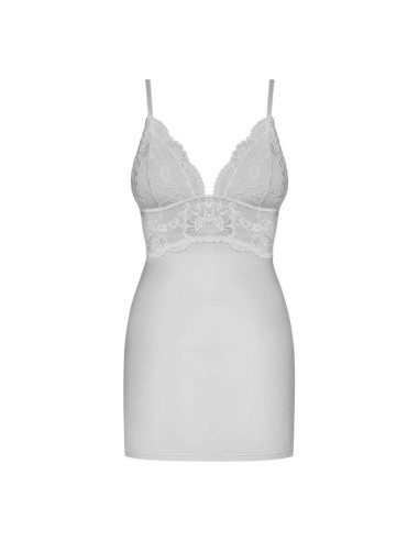 810-CHE chemise & thong  white