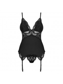 810-COR corset and thong  black