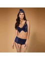 816-CST-6 stewardess costume 5-pcs