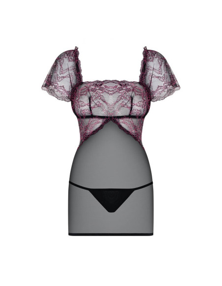 Sedusia chemise & thong  black