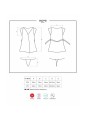 842-PEI-1 peignoir & thong  black