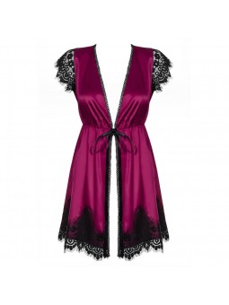 861-PEI-5 peignoir & thong  pink