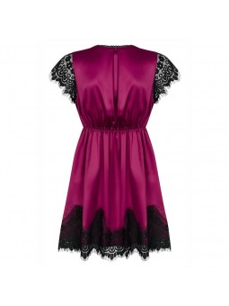 861-PEI-5 peignoir & thong  pink
