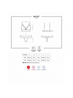 864-SET-1 set 2-pcs  black
