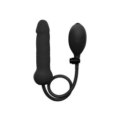 Inflatable Silicone Dong - Black 2