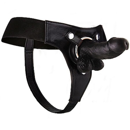 Realistic - 6 Inch - Strap-On - Black