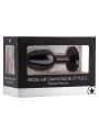 Regular Diamond Butt Plug - Black