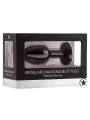 Regular Diamond Butt Plug - Black