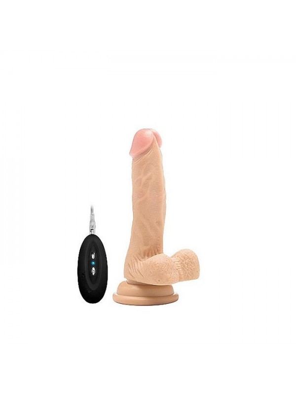 Vibrating Realistic Cock - 7" - With Scr