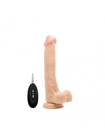 Vibrating Realistic Cock - 10" - With Sc Vibrating Realistic Cock - 10" - With Sc