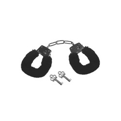Black Furry Handcuffs
