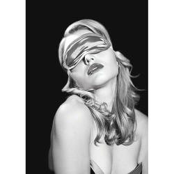 Gray Satin Blindfold 2