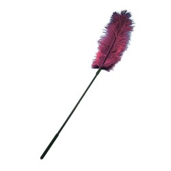 Ostrich Tickler - Burgundy