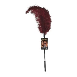 Ostrich Tickler - Burgundy 2